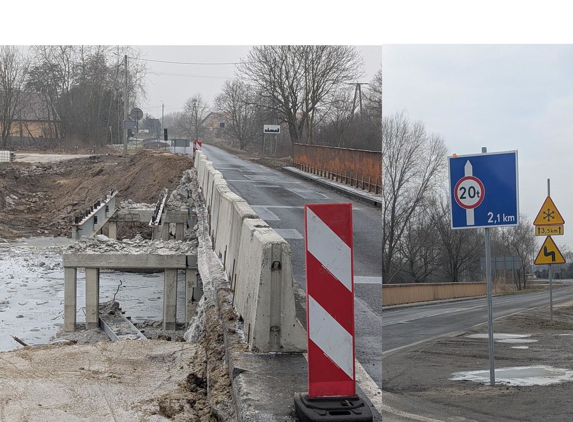 Zostało już tylko pół mostu. Jest kolejne ograniczenie Zostało już tylko pół mostu. Jest kolejne ograniczenie