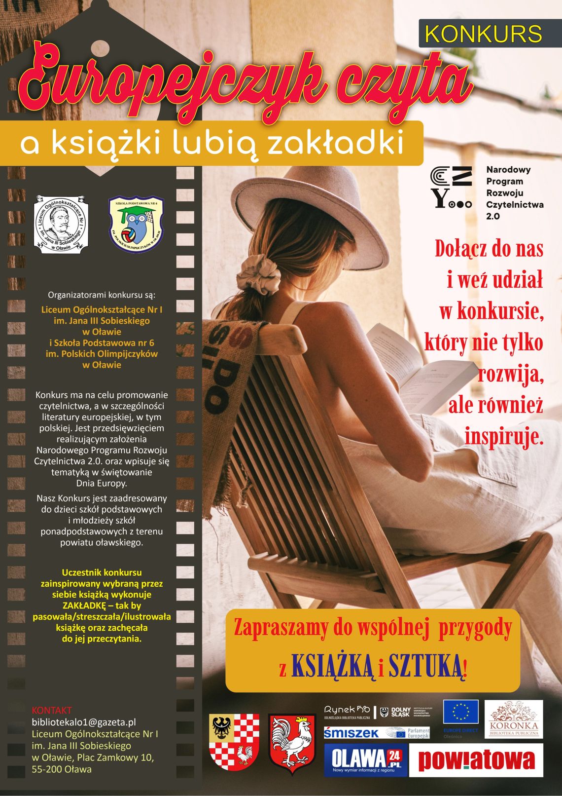 Zrób zakładkę dla wybranej książki i wygraj konkurs