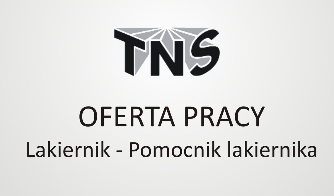 Oferta pracy - Lakiernik – Pomocnik lakiernika Oferta pracy - Lakiernik – Pomocnik lakiernika