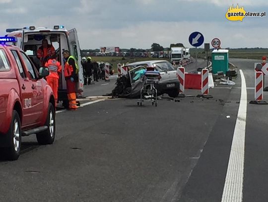 Pożar tira i polskiego busa na A4