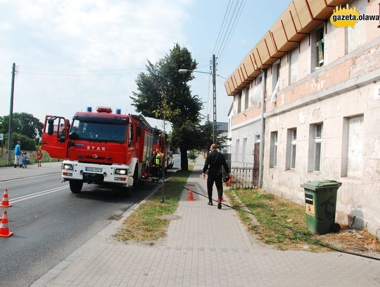 Pożar wśród śmieci