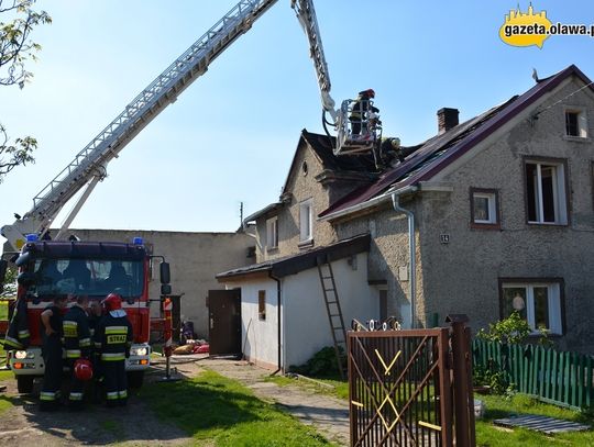 Pożar na poddaszu i duże straty