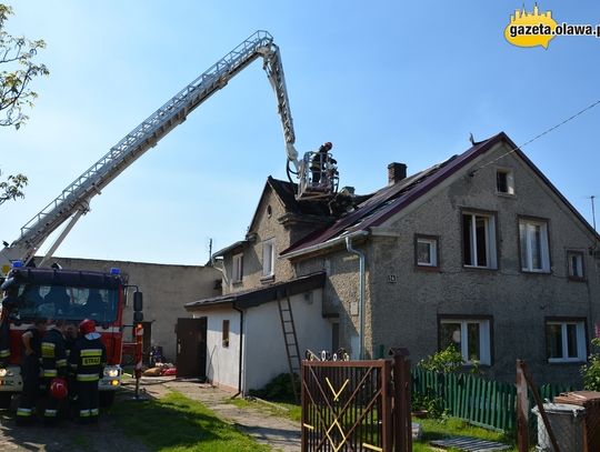 Pożar na poddaszu i duże straty