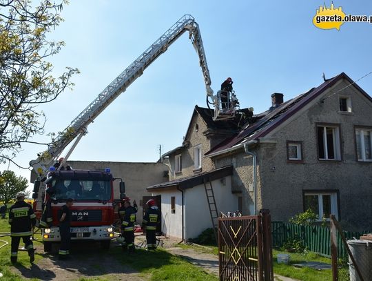 Pożar na poddaszu i duże straty