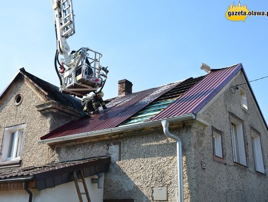 Pożar na poddaszu i duże straty