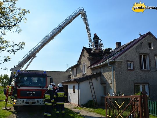 Pożar na poddaszu i duże straty