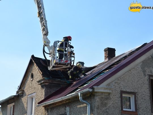 Pożar na poddaszu i duże straty