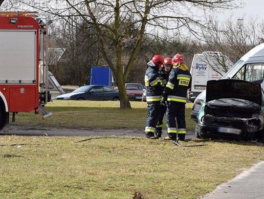 Spłonęło auto