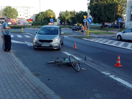 Rowerzysta w szpitalu. Przejeżdżał przez pasy...