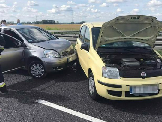 Wypadek na autostradzie i duży korek