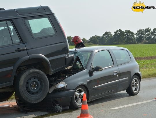 Groźnie na drodze z Oławy do Jelcza