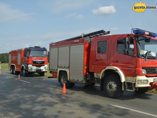 Groźnie na drodze z Oławy do Jelcza