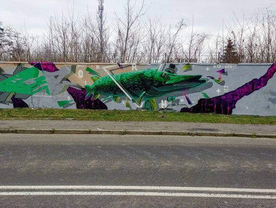 Ryba z Rybackiej. Graffiti z wędkarskim akcentem