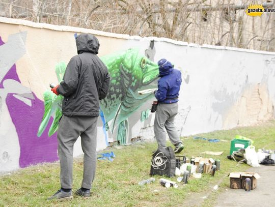 Ryba z Rybackiej. Graffiti z wędkarskim akcentem