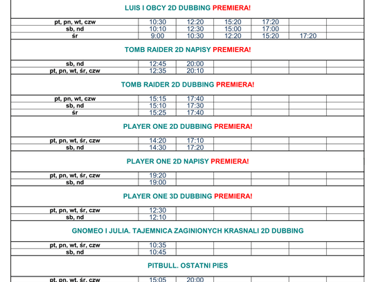 Najnowsze premiery w OH•Kino Oława!