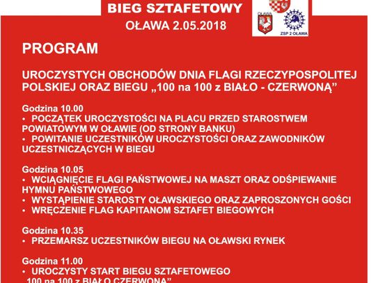 Patriotyczny bieg w Oławie