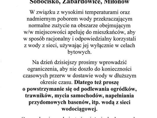 Ostrożnie z wodą!