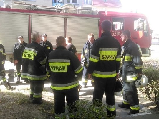 Akcja strażaków na Kasprowicza w Oławie Akcja strażaków na Kasprowicza w Oławie