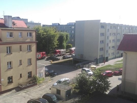 Akcja strażaków na Kasprowicza w Oławie Akcja strażaków na Kasprowicza w Oławie