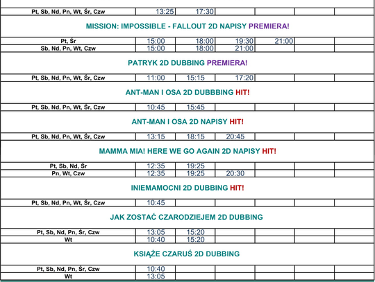 Schłodź się w OH Kino! Repertuar od 10 sierpnia