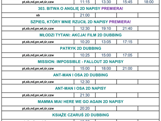 Co w OH Kino? Sprawdź repertuar