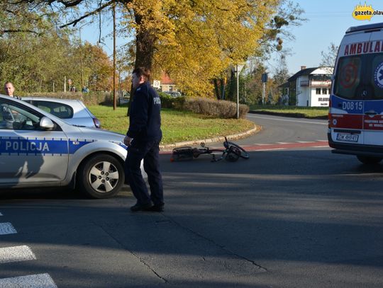 Potrącenie rowerzystki. Kierowca nietrzeźwy