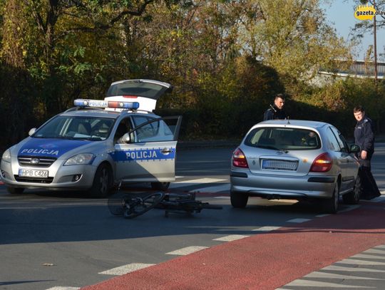 Potrącenie rowerzystki. Kierowca nietrzeźwy