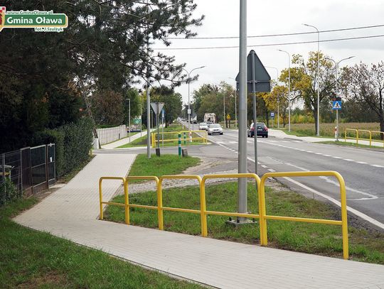 Stanowice i Oława połączone chodnikiem