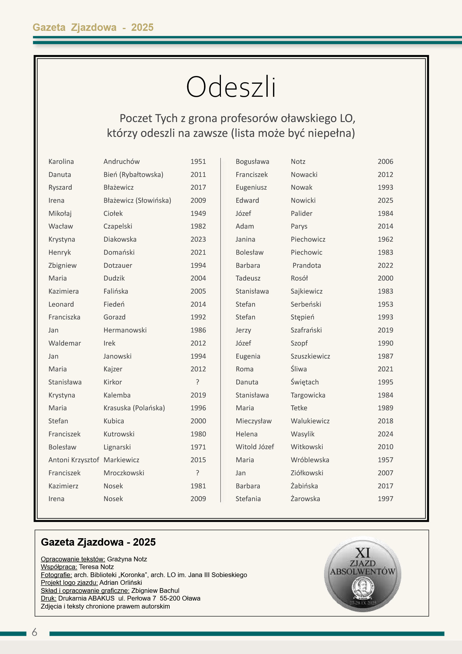 E-wydanie Gazety Zjazdowej 2025 - strona 5