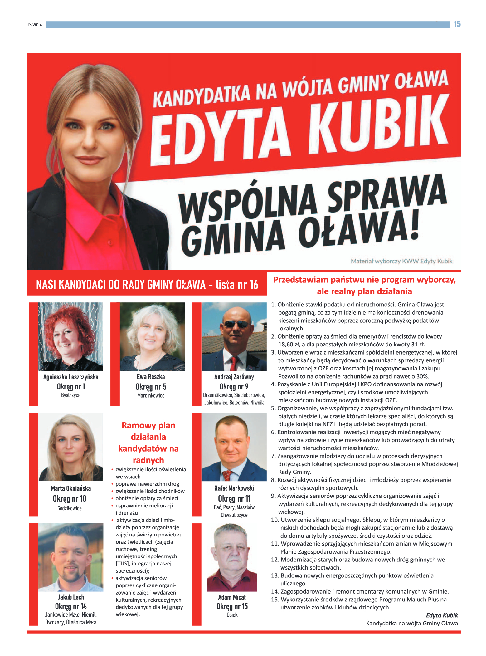 Gazeta na wybory nr 1/2024 - strona 15