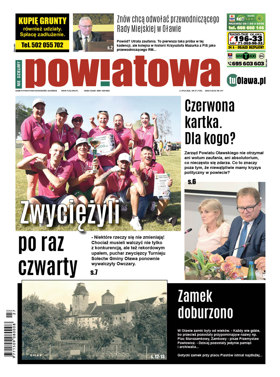 Gazeta Powiatowa - Wiadomości Oławskie