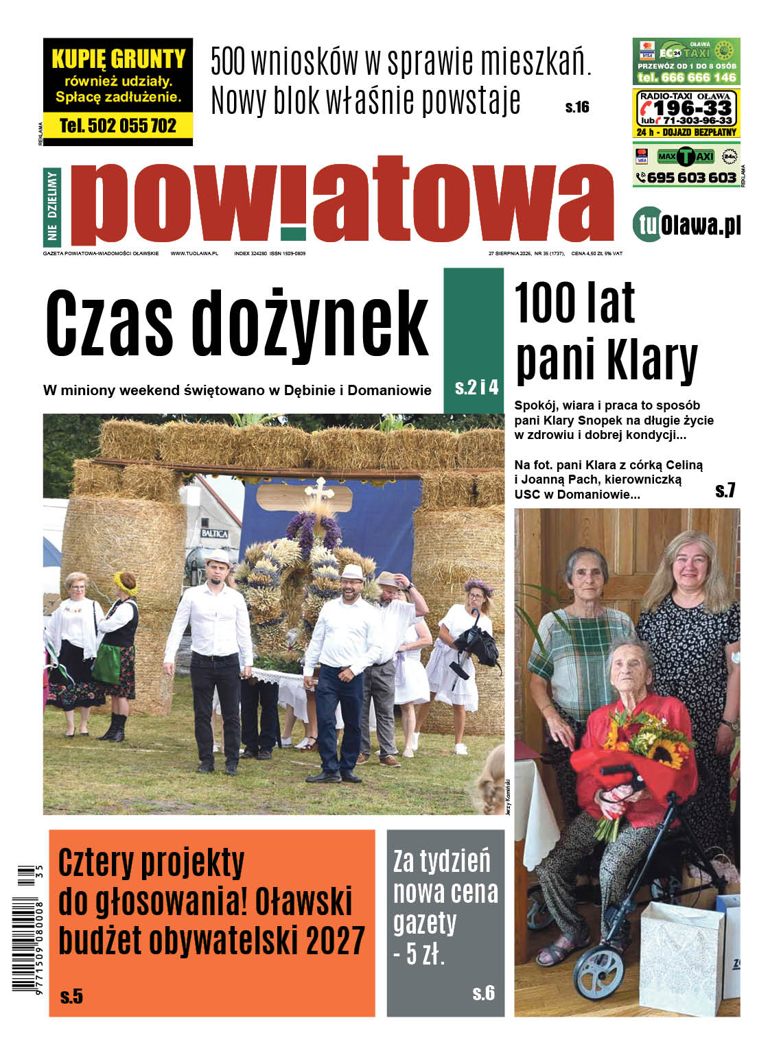 Gazeta Powiatowa - Wiadomości Oławskie